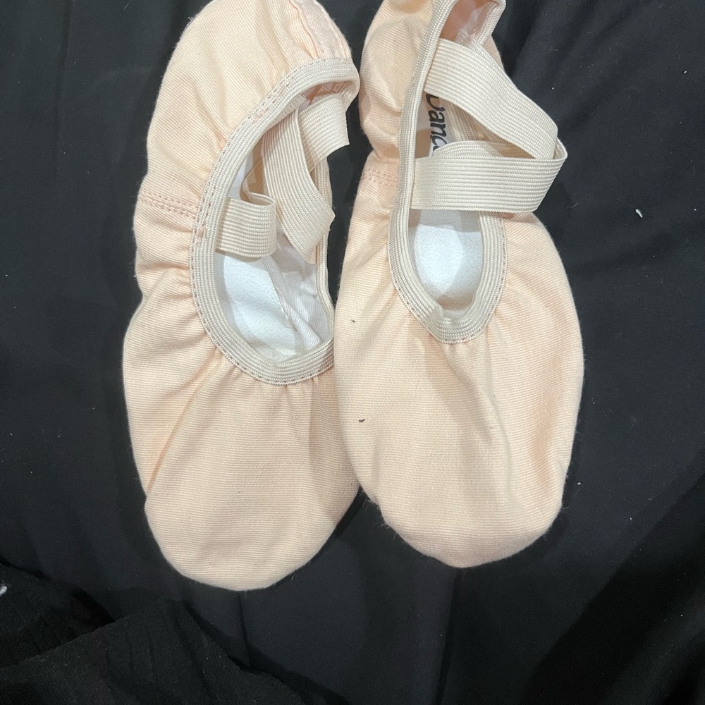 Children's Ballet Slippers in Soft Peach